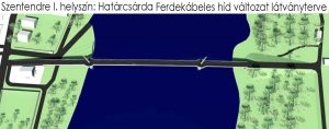 Látványterv Határcsárda ferde kábeles híd 3.